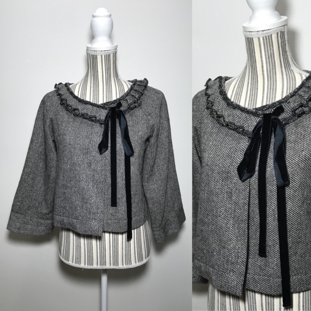 Anthropologie Maestro Tweed Coat